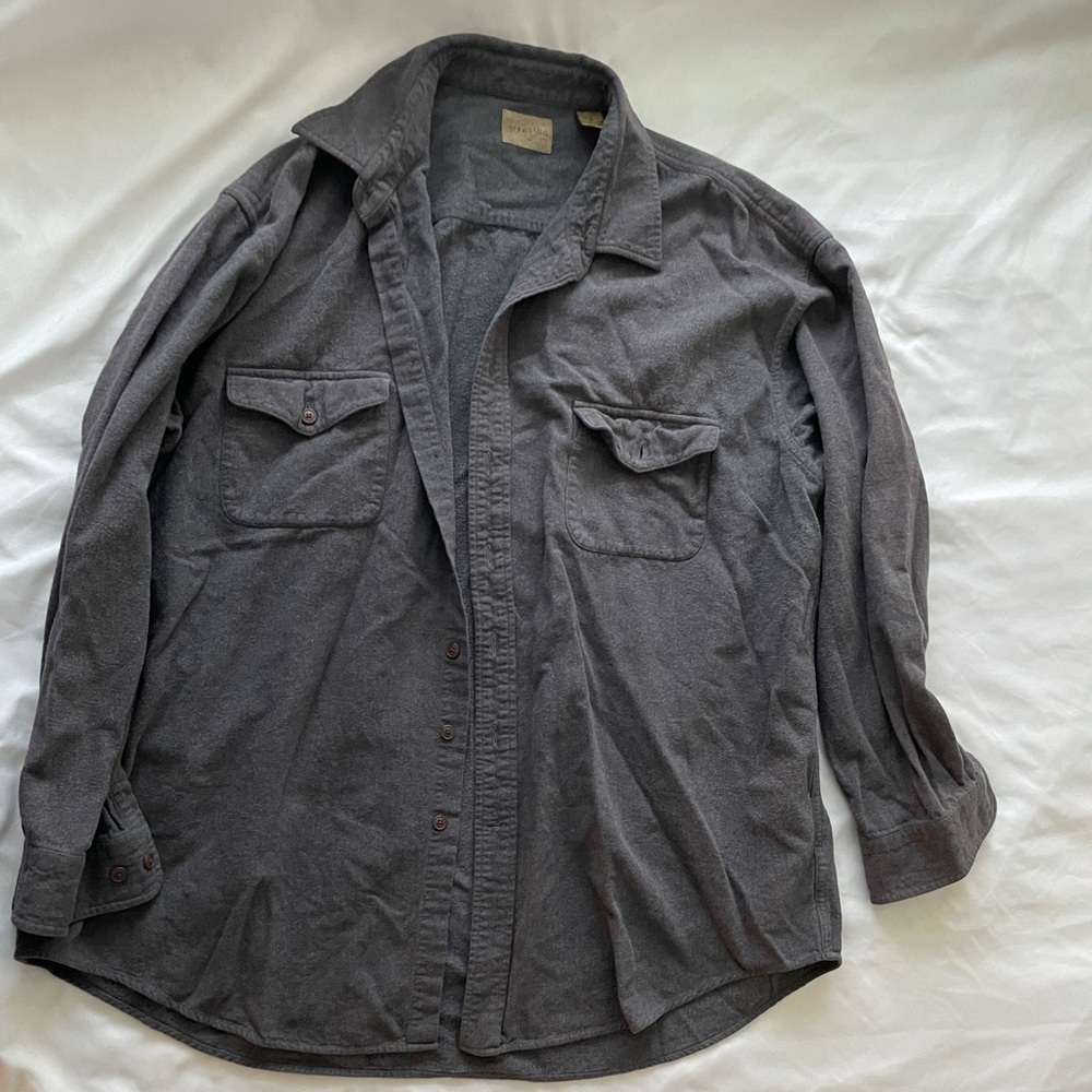 Men’s Grey Flannel Shirt